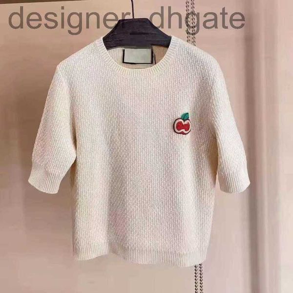 women's t-shirt designerdesigner 2022g women's apple embroidery tee fashion crew neck knit short sleeve xgrf, White
women's t-shirt designerdesigner 2022g women's apple embroidery tee fashion crew neck knit short sleeve xgrf, White