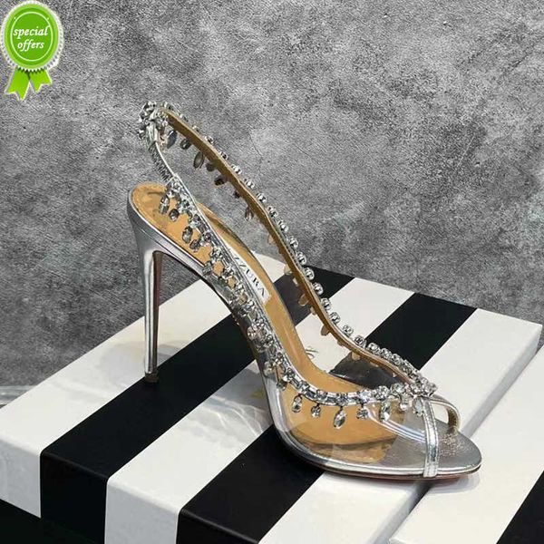 designer sandals gladiator sandals aquazzura women pvc crystal design peep toe high heels luxury brand bling summer wedding shoe stiletto he, Black
designer sandals gladiator sandals aquazzura women pvc crystal design peep toe high heels luxury brand bling summer wedding shoe stiletto he, Black