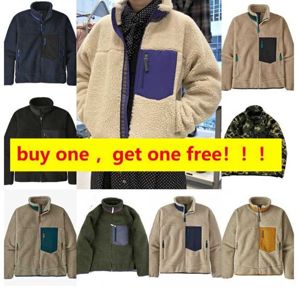 patagonias men fleece jacket classic retro mens thick warm down designer models lamb cashmere stand collar couple winter coat dz, Black;brown
patagonias men fleece jacket classic retro mens thick warm down designer models lamb cashmere stand collar couple winter coat dz, Black;brown