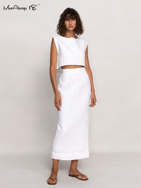 two piece dress mnealways18 summer white elegant skirts suit 2023 pieces cotton linen sets tank and suits ladies office 230418
two piece dress mnealways18 summer white elegant skirts suit 2023 pieces cotton linen sets tank and suits ladies office 230418