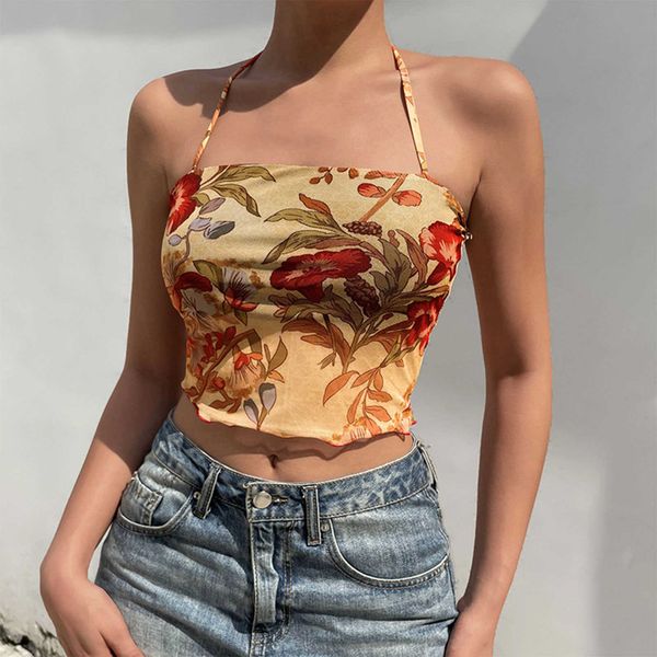women's tanks camis women summer y2k cami sleeveless cross halter crop tube vintage floral printed mesh slim camisole sling vest j23041, White
women's tanks camis women summer y2k cami sleeveless cross halter crop tube vintage floral printed mesh slim camisole sling vest j23041, White