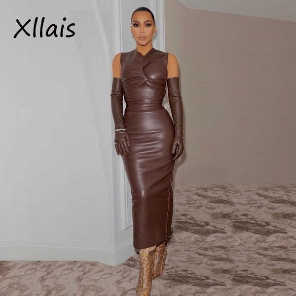 party dresses xllais pu leather party evening christmras dresses for women sheath bodycon long sleeve vestidos lady high street clothing j23, White;black
party dresses xllais pu leather party evening christmras dresses for women sheath bodycon long sleeve vestidos lady high street clothing j23, White;black