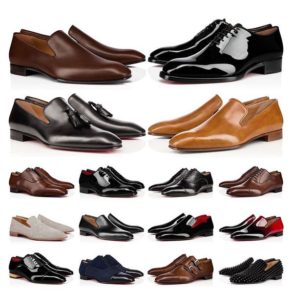 mens dress shoes luxury designers genuine leather rivets patent leather red shoe flat suede men outdoor business party wedding oxfords, Black
mens dress shoes luxury designers genuine leather rivets patent leather red shoe flat suede men outdoor business party wedding oxfords, Black