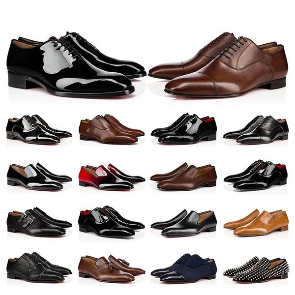 size 39-47 mens dress shoes casual luxury designers genuine leather rivets patent leather red shoe flat suede men outdoor business party wed, Black
size 39-47 mens dress shoes casual luxury designers genuine leather rivets patent leather red shoe flat suede men outdoor business party wed, Black