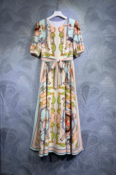 designer dress dresses with a high-end sense of temperament, celebrities with high-end retro long print dresses, children's spring, Black;gray 
designer dress dresses with a high-end sense of temperament, celebrities with high-end retro long print dresses, children's spring, Black;gray