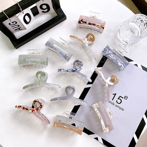 new design acetate hair claw fashion retro geometric hollow rhinestone colorful ponytail clip hair accessories, Golden;silver
new design acetate hair claw fashion retro geometric hollow rhinestone colorful ponytail clip hair accessories, Golden;silver