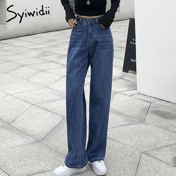 jeans syiwidii wide leg women's jeans denim pants loose button straight baggy high waist jeans 2021 korean fashion streetwear trousers, Blue
jeans syiwidii wide leg women's jeans denim pants loose button straight baggy high waist jeans 2021 korean fashion streetwear trousers, Blue