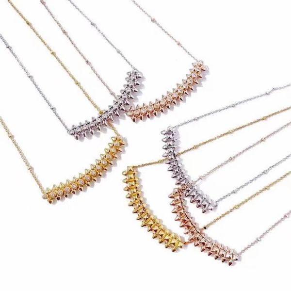 european and american luxury half round women's necklace fashion designer brand pendant 18k gold jewelry festival gift factory with box, Silver
european and american luxury half round women's necklace fashion designer brand pendant 18k gold jewelry festival gift factory with box, Silver