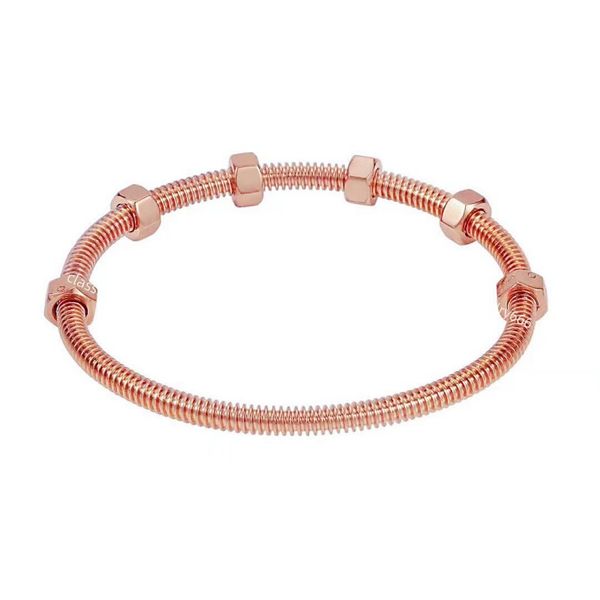 designer women's screw bracelet fashion bracelet european and american 18k gold brand jewelry 316 stainless steel band box, Golden;silver
designer women's screw bracelet fashion bracelet european and american 18k gold brand jewelry 316 stainless steel band box, Golden;silver