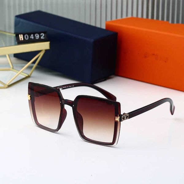 

Fashion designer LOU VUT luxury Cool sunglasses 2023 New Sunglasses Female Overseas Box Live Broadcast Flat Light Glasses