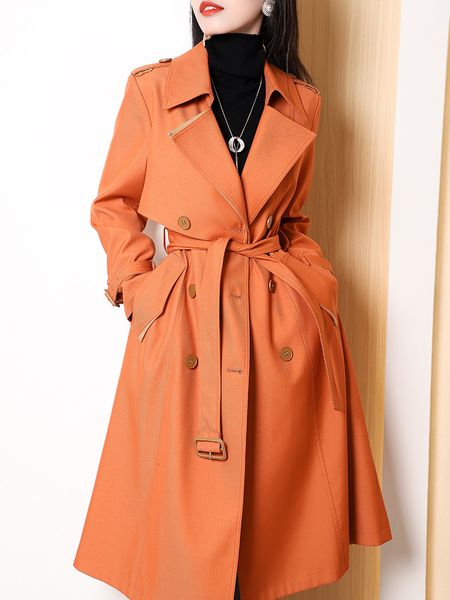 women's jackets 2023 spring autumn coat women double breasted mid long trench belt overcoat windbreaker female z320 230418, Black;brown
women's jackets 2023 spring autumn coat women double breasted mid long trench belt overcoat windbreaker female z320 230418, Black;brown