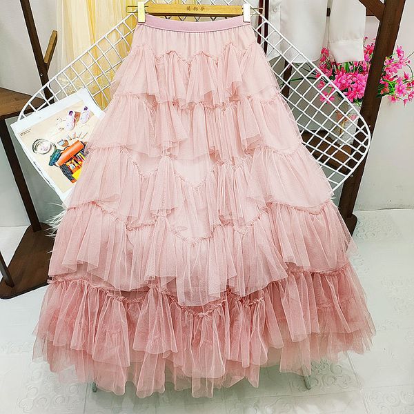 skirts multi-level mesh stitching large swing cake skirt female spring summer half skirt mid-length a-line long skirt 230418, Black
skirts multi-level mesh stitching large swing cake skirt female spring summer half skirt mid-length a-line long skirt 230418, Black