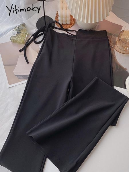 capris yitimoky pants for women bell bottom asymmetrical high waisted trousers korean style streetwear 2022 fashion drawstring bottoms, Black;white
capris yitimoky pants for women bell bottom asymmetrical high waisted trousers korean style streetwear 2022 fashion drawstring bottoms, Black;white