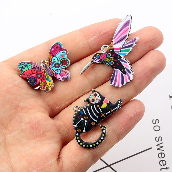 new arrival 5pcs alloy enamel mixed color charms animal bird cat for making diy bracelet necklace pendant jewelry accessories fashion jewelr, Silver
new arrival 5pcs alloy enamel mixed color charms animal bird cat for making diy bracelet necklace pendant jewelry accessories fashion jewelr, Silver