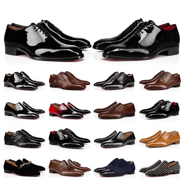 2023 mens dress shoes casual luxury designers genuine leather rivets patent leather red shoe black suede flat men outdoor business party wed
2023 mens dress shoes casual luxury designers genuine leather rivets patent leather red shoe black suede flat men outdoor business party wed