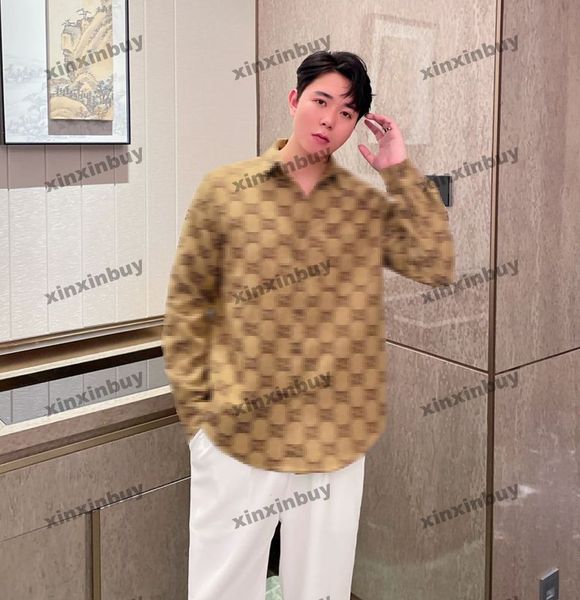 xinxinbuy men designer tee t shirt 23ss double letter jacquard fabric long sleeve cotton women black white khaki s-xl, Black;brown
xinxinbuy men designer tee t shirt 23ss double letter jacquard fabric long sleeve cotton women black white khaki s-xl, Black;brown