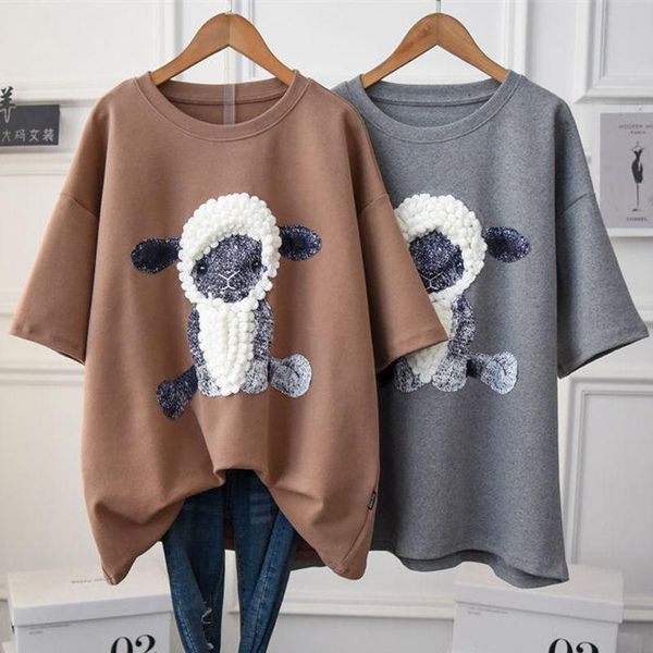 t-shirt large size cartoon women's shortsleeved tshirt women loose halfsleeved cotton tshirt kawaii clothes women fashion, White
t-shirt large size cartoon women's shortsleeved tshirt women loose halfsleeved cotton tshirt kawaii clothes women fashion, White