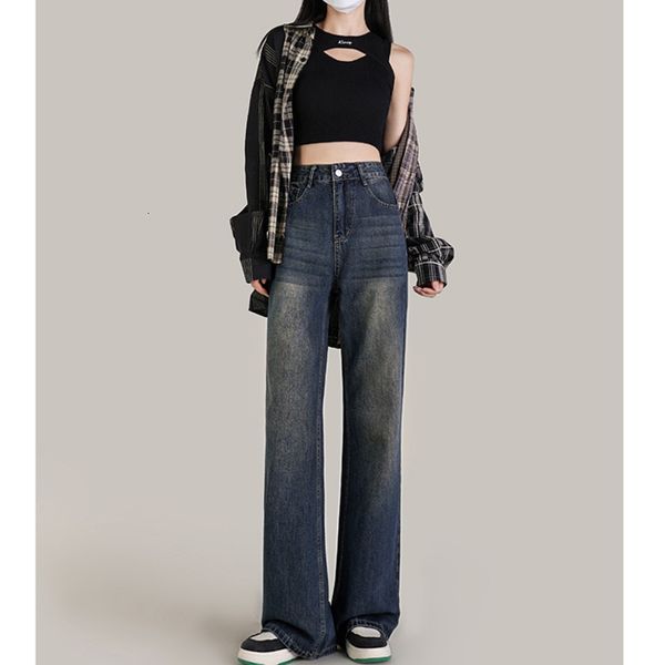 women's jeans vintage woman high waist straight leg y2k pants female clothing streetwear korean fashion clothes denim blue 230418
women's jeans vintage woman high waist straight leg y2k pants female clothing streetwear korean fashion clothes denim blue 230418