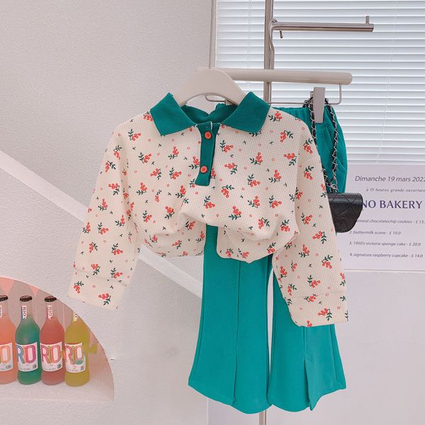 clothing sets autumn girls suit cute floral lapel sweaterflared pants 2pcs spring casual comfortable children's fashion kids outfit 230, White
clothing sets autumn girls suit cute floral lapel sweaterflared pants 2pcs spring casual comfortable children's fashion kids outfit 230, White