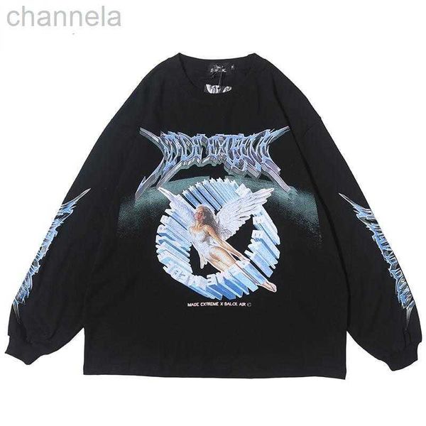 men's sweatshirts 2023 men hip hop streetwear high street printed retro angel print harajuku loose oversize cotton sweatshirt, Black
men's sweatshirts 2023 men hip hop streetwear high street printed retro angel print harajuku loose oversize cotton sweatshirt, Black