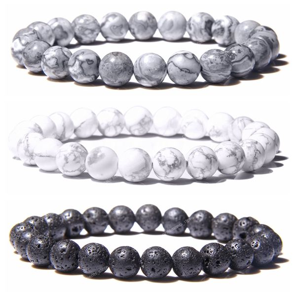 natural black lava rock stone beaded men bracelet fashion white howlite beads bacelet for women men jewelry pulseira hombres fashion jewelry
natural black lava rock stone beaded men bracelet fashion white howlite beads bacelet for women men jewelry pulseira hombres fashion jewelry
