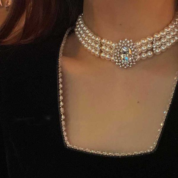 pendant necklaces mengjiqiao wholesale vintage style 3 layers pearl choker necklace for women elegant crystal short necklace party jewelry z, Silver
pendant necklaces mengjiqiao wholesale vintage style 3 layers pearl choker necklace for women elegant crystal short necklace party jewelry z, Silver