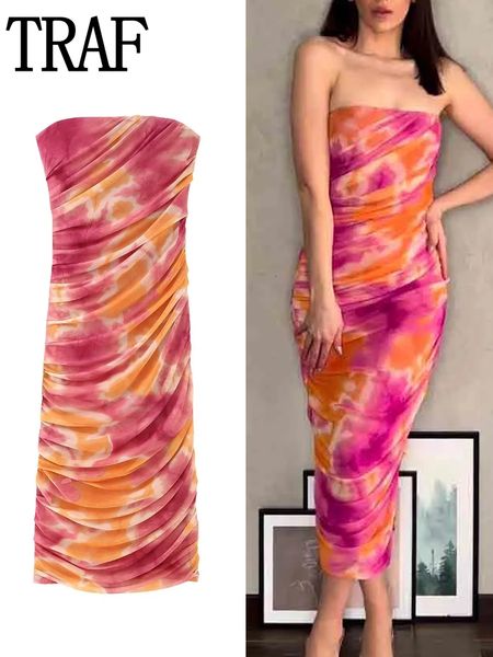 casual dresses traf print tulle long dress women off shoulder mesh dress woman pleated summer party dresses sleeveless backless dresses 2304, Black;gray
casual dresses traf print tulle long dress women off shoulder mesh dress woman pleated summer party dresses sleeveless backless dresses 2304, Black;gray