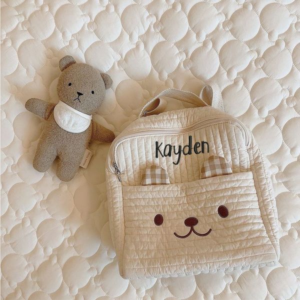 school bags personalized cute embroidered bear backpack name children's schoolbag student baby baptism gift 230417
school bags personalized cute embroidered bear backpack name children's schoolbag student baby baptism gift 230417