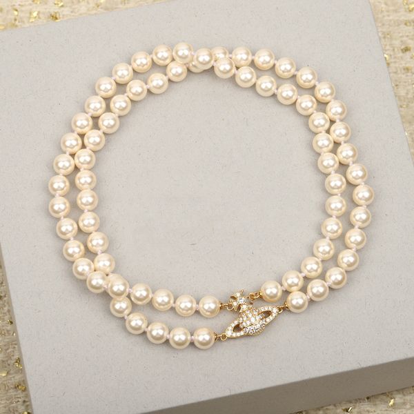 fashion brand designer pendant necklaces letter viviene chokers luxury women jewelry metal pearl necklace cjeweler westwood for woman chain, Silver
fashion brand designer pendant necklaces letter viviene chokers luxury women jewelry metal pearl necklace cjeweler westwood for woman chain, Silver