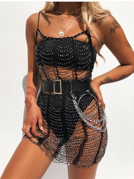 dresses sruby women's fishnet skirt beach holiday handmade crocheted hollow stacking dress 2021 summer, Black;gray
dresses sruby women's fishnet skirt beach holiday handmade crocheted hollow stacking dress 2021 summer, Black;gray