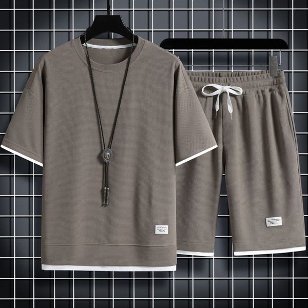 men's tracksuits summer men's two piece set linen fabric casual t-shirt and shorts set mens sports suit fashion short sleeve track, Gray
men's tracksuits summer men's two piece set linen fabric casual t-shirt and shorts set mens sports suit fashion short sleeve track, Gray