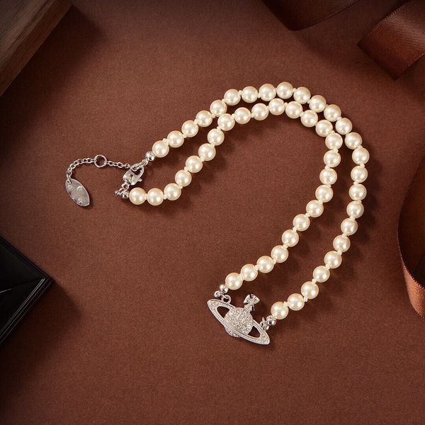 fashion brand designer pendant necklaces letter viviene chokers luxury women jewelry metal pearl necklace cjeweler westwood for woman chain, Silver
fashion brand designer pendant necklaces letter viviene chokers luxury women jewelry metal pearl necklace cjeweler westwood for woman chain, Silver