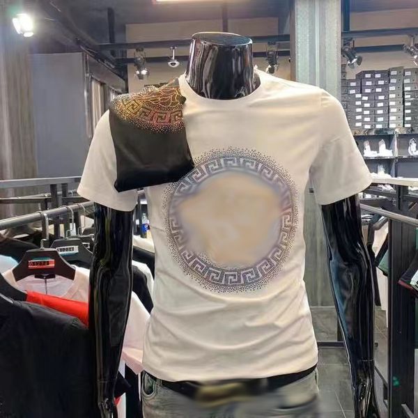 23ss quality men's plus tees drill t-shirt men's short-sleeved tide brand summer european and american medusa new slim round neck, Black;brown
23ss quality men's plus tees drill t-shirt men's short-sleeved tide brand summer european and american medusa new slim round neck, Black;brown