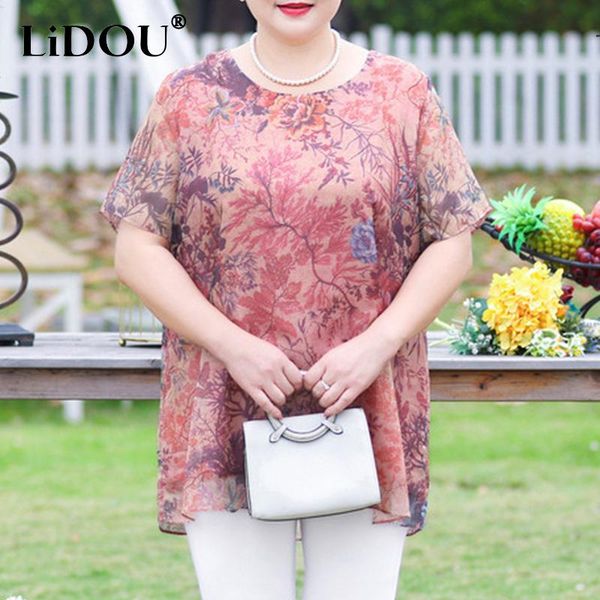 t-shirt summer new print plus size elegant fashion tshirts women short sleeve oversized lady shirt floral all match female clothes, Black
t-shirt summer new print plus size elegant fashion tshirts women short sleeve oversized lady shirt floral all match female clothes, Black