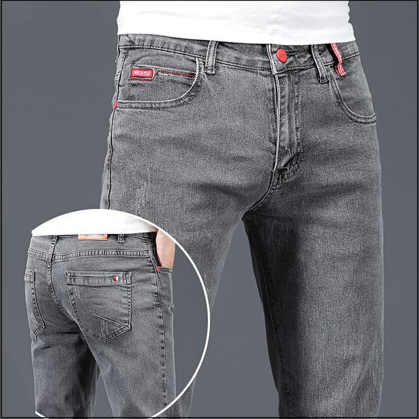 men's jeans fashion brand slim gray blue skinny men business casual classic cotton trend elastic youth pencil denim trousers 230417
men's jeans fashion brand slim gray blue skinny men business casual classic cotton trend elastic youth pencil denim trousers 230417