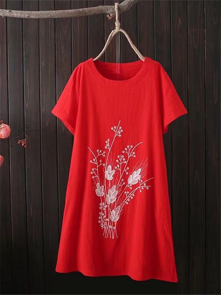 dresses plus size clothing for summer short sleeve dress chinese style embroidery pattern cotton fabric large size knee length dress 4xl, Black
dresses plus size clothing for summer short sleeve dress chinese style embroidery pattern cotton fabric large size knee length dress 4xl, Black
