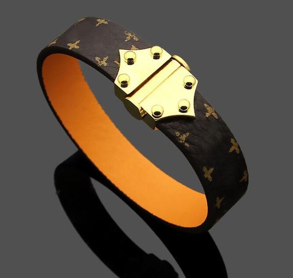 real leather men women flower v bracelets 316l titanium steel love designer gold original branded logo engrave brown bracelet fashion jewelr, Golden;silver
real leather men women flower v bracelets 316l titanium steel love designer gold original branded logo engrave brown bracelet fashion jewelr, Golden;silver