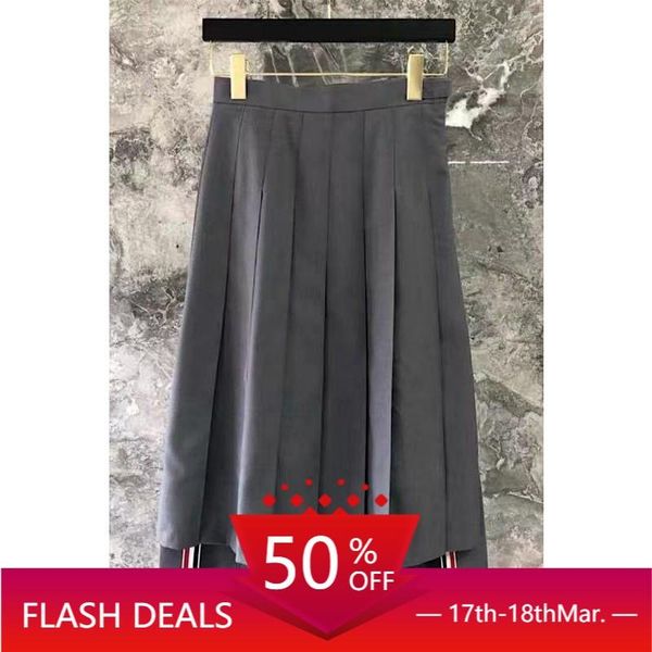 dresses tb midlength skirt new gray pleated suit skirt highwaisted thin long skirt with short front and back long irregular skirtwomen, Black;gray
dresses tb midlength skirt new gray pleated suit skirt highwaisted thin long skirt with short front and back long irregular skirtwomen, Black;gray