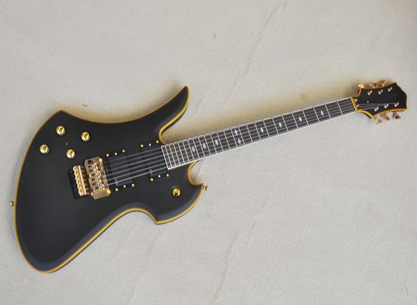left hand matte black electric guitar with floyd rose emg pickups rosewood fretboard can be customized
left hand matte black electric guitar with floyd rose emg pickups rosewood fretboard can be customized