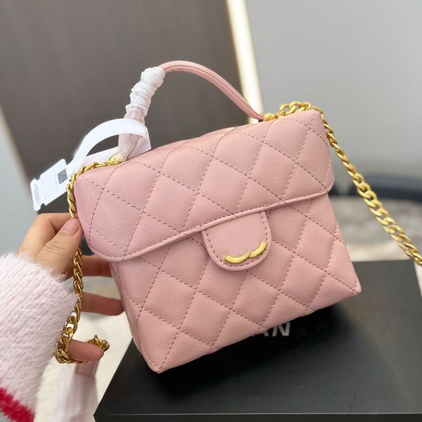 women small vanity case designer box bag with handle caviar leather gold metal hardware adjustable leather strap makeup tote shoulder handba
women small vanity case designer box bag with handle caviar leather gold metal hardware adjustable leather strap makeup tote shoulder handba