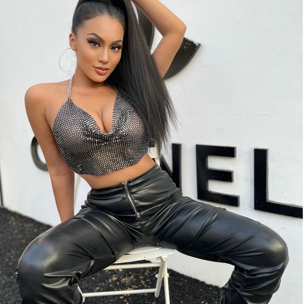 camisoles tanks glitter crop backless black crystals metal chain night club party show mesh halter 230418, Black;white
camisoles tanks glitter crop backless black crystals metal chain night club party show mesh halter 230418, Black;white
