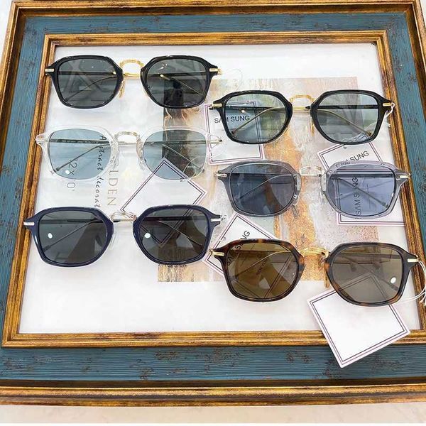 thom brand fashion vintage square sunglasses titanium men women eyewear driving car uv protection shading tbs423, White;black
thom brand fashion vintage square sunglasses titanium men women eyewear driving car uv protection shading tbs423, White;black
