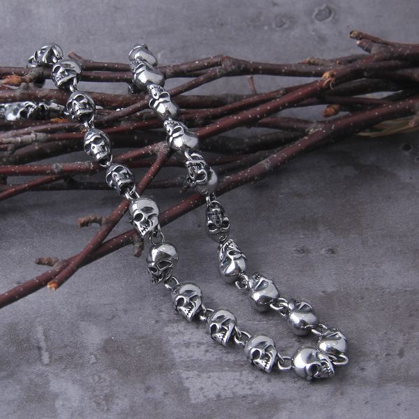 strands strings stainless steel design men punk skull chain necklace men fashion stainless steel charm bracelet jewelry with wooden box 2304, Black
strands strings stainless steel design men punk skull chain necklace men fashion stainless steel charm bracelet jewelry with wooden box 2304, Black