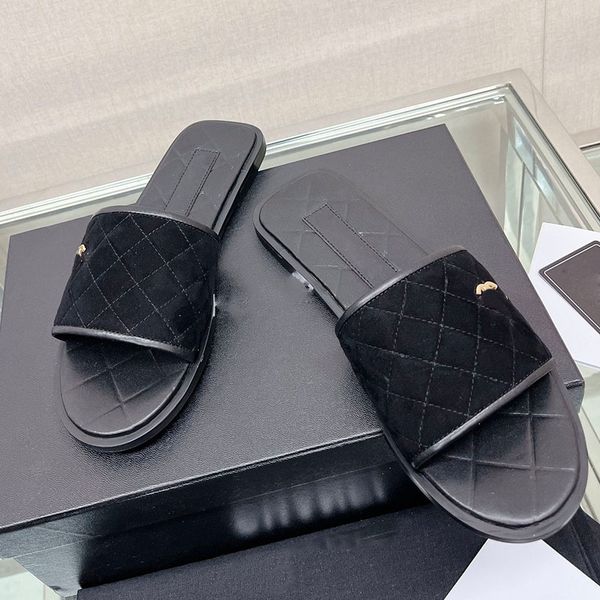 womens slip on flat slippers designer quilted texture sandals hardware matelasse slides ladies slingbacks dress shoes luxurys slides girl mu, Black
womens slip on flat slippers designer quilted texture sandals hardware matelasse slides ladies slingbacks dress shoes luxurys slides girl mu, Black