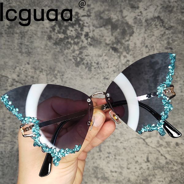 sunglasses butterfly diamond luxury brand designer sunglasses trendy fashion rimless crystal sun glasses bling diamond eyewear 230418, White;black
sunglasses butterfly diamond luxury brand designer sunglasses trendy fashion rimless crystal sun glasses bling diamond eyewear 230418, White;black