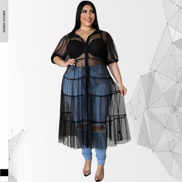 dresses casual polka dots plus size dresses for women 2022 elegant lapel mesh see through dress draped wholesale dropshipping, Black
dresses casual polka dots plus size dresses for women 2022 elegant lapel mesh see through dress draped wholesale dropshipping, Black