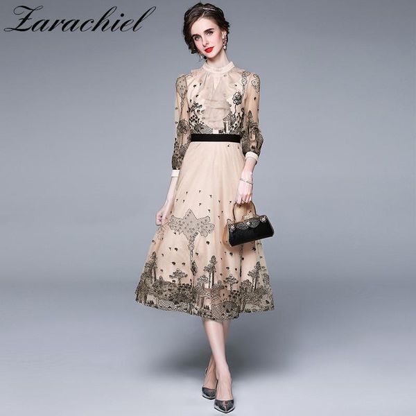 dresses 2021 summer women stand ruffles flower embroidered gauze aline dress female chic elegant high waist mesh office ladies vestidos, Black;gray
dresses 2021 summer women stand ruffles flower embroidered gauze aline dress female chic elegant high waist mesh office ladies vestidos, Black;gray