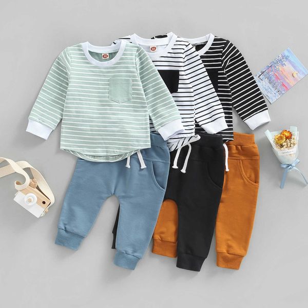 sets 2022-07-01 lioraitiin 0-3years toddler baby girl boy 2pcs autumn clothing set long sleeve striped shirt solid pants p230418, White
sets 2022-07-01 lioraitiin 0-3years toddler baby girl boy 2pcs autumn clothing set long sleeve striped shirt solid pants p230418, White