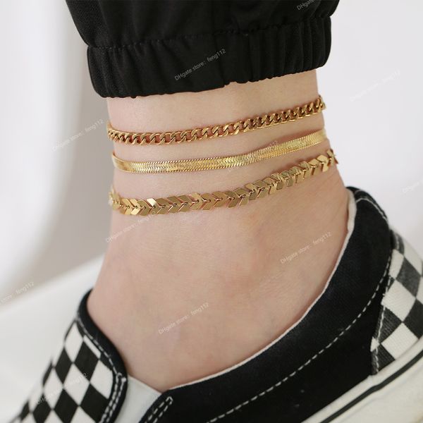 1/2/3pcs/set gold color stainless steel chain anklets for women, leg ankle holidays beach foot jewelry, female accessories fashion jewelryan, Red;blue
1/2/3pcs/set gold color stainless steel chain anklets for women, leg ankle holidays beach foot jewelry, female accessories fashion jewelryan, Red;blue