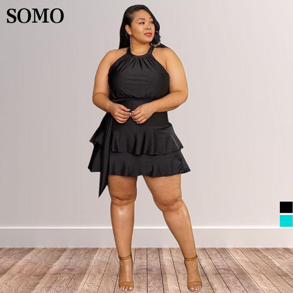 dresses summer dress plus size women clothing 2022 fashion wood ear layer mini party dresses with sashes wholesale dropshipping, Black
dresses summer dress plus size women clothing 2022 fashion wood ear layer mini party dresses with sashes wholesale dropshipping, Black